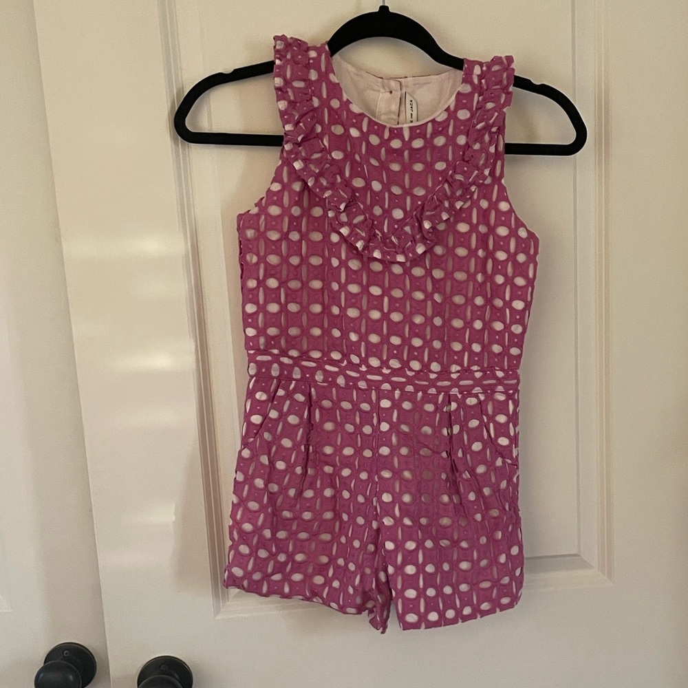 Janie and Jack Eyelet Romper - size 12